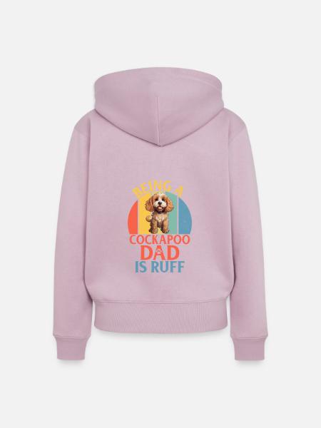 Cockapoo Gifts - Frauen Premium Bio Zip Hoodie - Altrosa