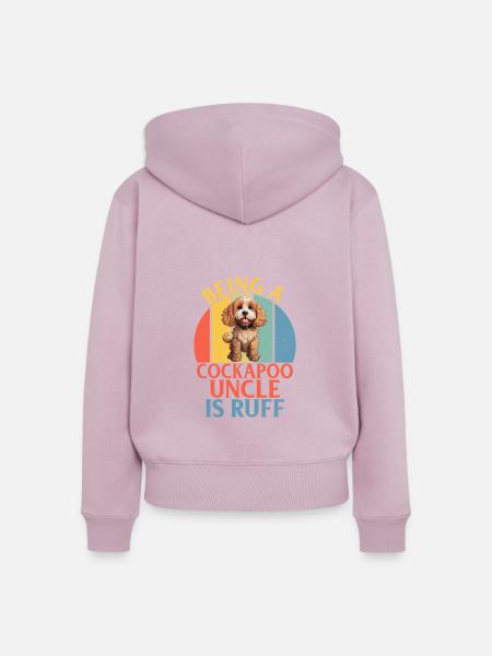 Cockapoo Gifts - Frauen Premium Bio Zip Hoodie - Altrosa