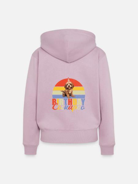 Cockapoo Gifts - Frauen Premium Bio Zip Hoodie - Altrosa