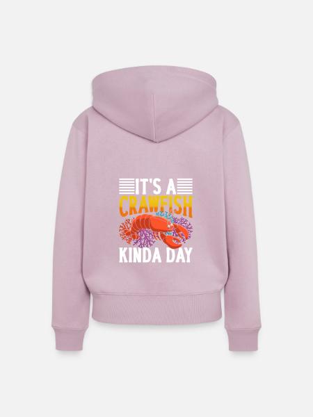 Crawfish Gifts - Frauen Premium Bio Zip Hoodie - Altrosa