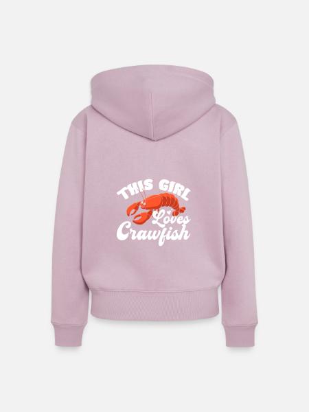 Crawfish Gifts - Frauen Premium Bio Zip Hoodie - Altrosa