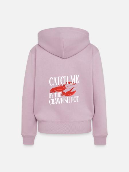 Crawfish Gifts - Frauen Premium Bio Zip Hoodie - Altrosa