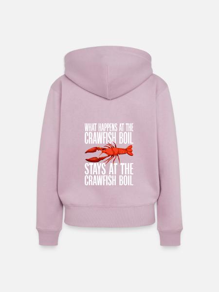 Crawfish Gifts - Frauen Premium Bio Zip Hoodie - Altrosa