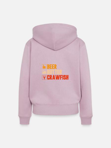 Crawfish Gifts - Frauen Premium Bio Zip Hoodie - Altrosa