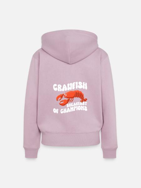 Crawfish Gifts - Frauen Premium Bio Zip Hoodie - Altrosa