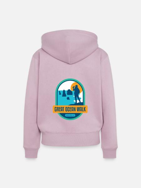Great Ocean Walk - Australien - Frauen Premium Bio Zip Hoodie - Altrosa