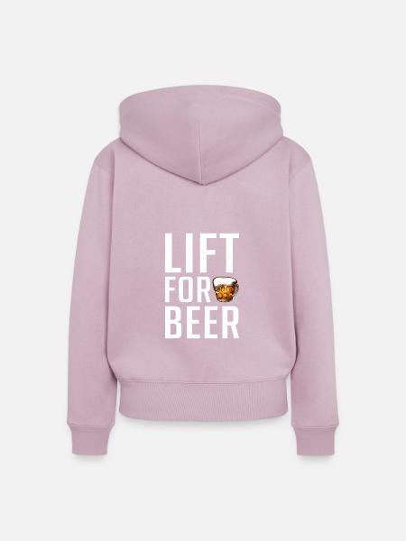 Biertrinker Bier Geschenke - Frauen Premium Bio Zip Hoodie - Altrosa
