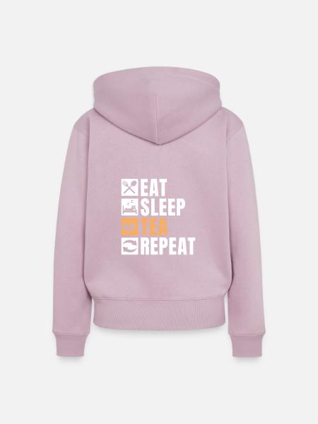Teeliebhaber Geschenke - Frauen Premium Bio Zip Hoodie - Altrosa