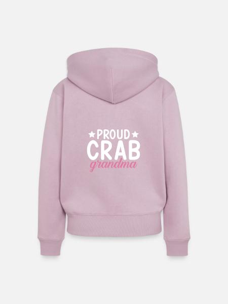 Krabbenliebhaber Geschenke - Frauen Premium Bio Zip Hoodie - Altrosa