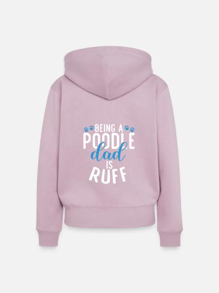 Poodle Gifts - Frauen Premium Bio Zip Hoodie - Altrosa