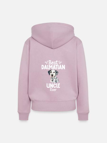 Gifts for Dalmatian Lovers - Frauen Premium Bio Zip Hoodie - Altrosa