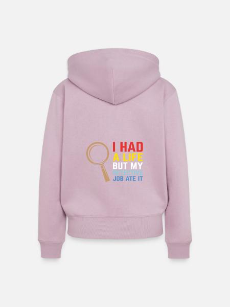 Spurensicherung - Kripo Polizei Kriminaltechnik - Frauen Premium Bio Zip Hoodie - Altrosa