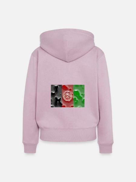 Afghanistan - Frauen Premium Bio Zip Hoodie - Altrosa
