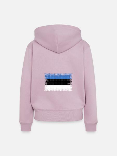 Estland - Frauen Premium Bio Zip Hoodie - Altrosa