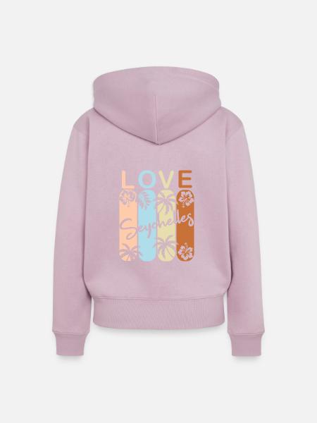 Seychelles - Frauen Premium Bio Zip Hoodie - Altrosa