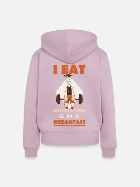 Motivation - Frauen Premium Bio Zip Hoodie - Altrosa