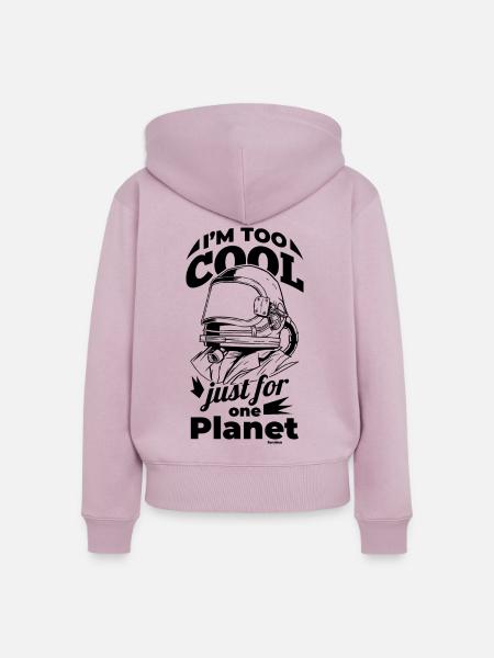 Astronaut - Frauen Premium Bio Zip Hoodie - Altrosa