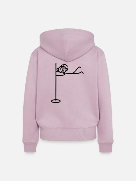Pole dance Frau - Frauen Premium Bio Zip Hoodie - Altrosa
