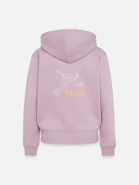 Feel the Magic - Frauen Premium Bio Zip Hoodie - Altrosa