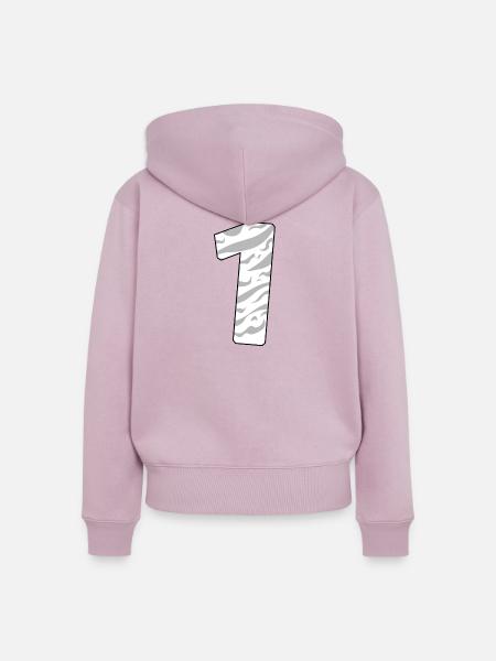 1 - Frauen Premium Bio Zip Hoodie - Altrosa