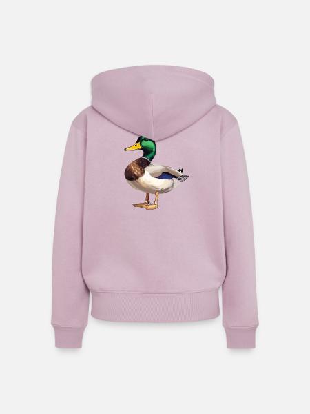 Enten Ente - Frauen Premium Bio Zip Hoodie - Altrosa