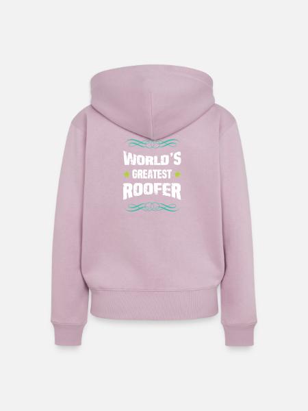 Weltbester Dachdecker - Frauen Premium Bio Zip Hoodie - Altrosa