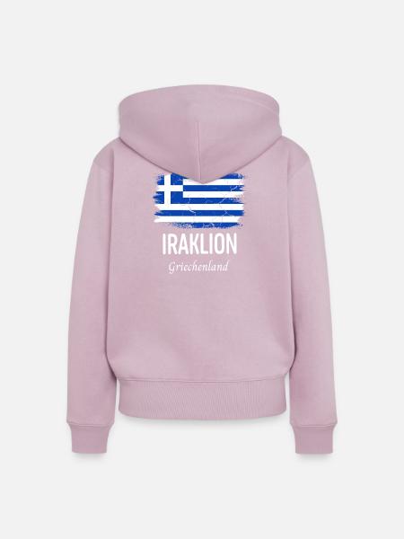 Iraklion - Frauen Premium Bio Zip Hoodie - Altrosa