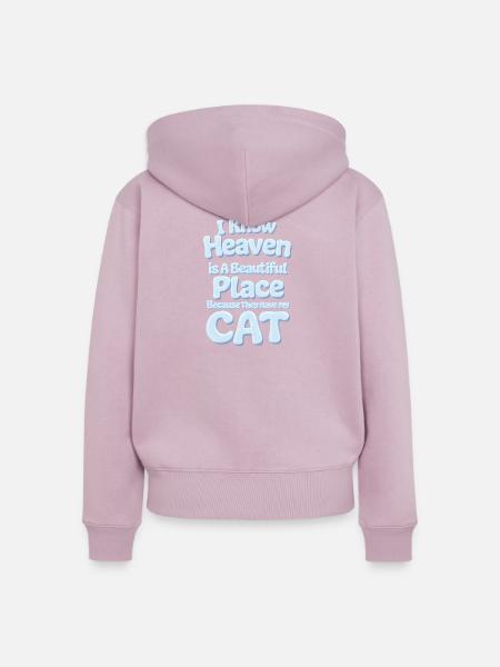 Katze verstorben Trost Beerdigung - Frauen Premium Bio Zip Hoodie - Altrosa