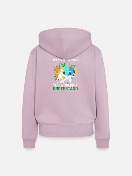 Capoeira - Frauen Premium Bio Zip Hoodie - Altrosa