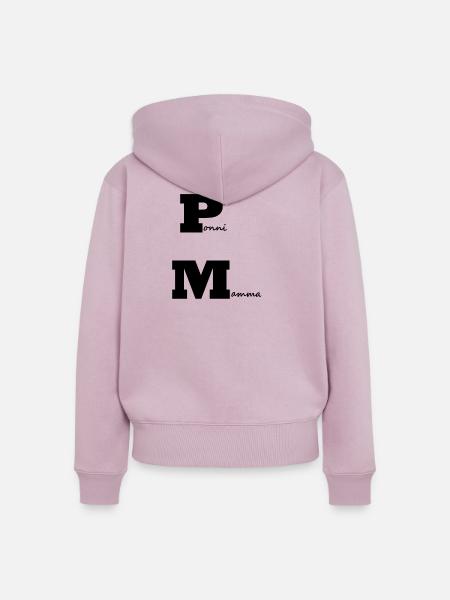 Pony-Mama - Frauen Premium Bio Zip Hoodie - Altrosa