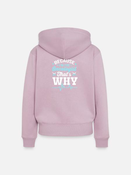 Kinderkrebs Krebs-Überlebender Krebs stinkt - Frauen Premium Bio Zip Hoodie - Altrosa