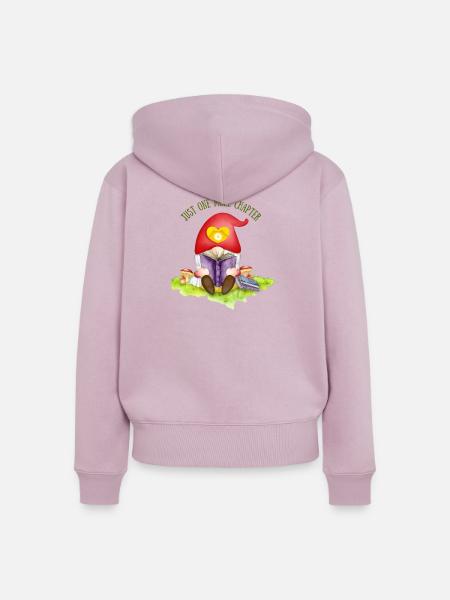 Nur noch ein Kapitel - Frauen Premium Bio Zip Hoodie - Altrosa