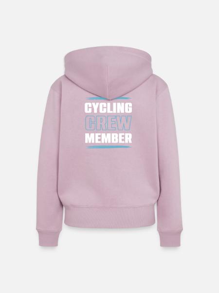 Cycling Crew - Frauen Premium Bio Zip Hoodie - Altrosa