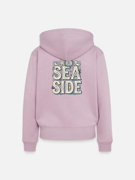 Meer Und Strand - Frauen Premium Bio Zip Hoodie - Altrosa
