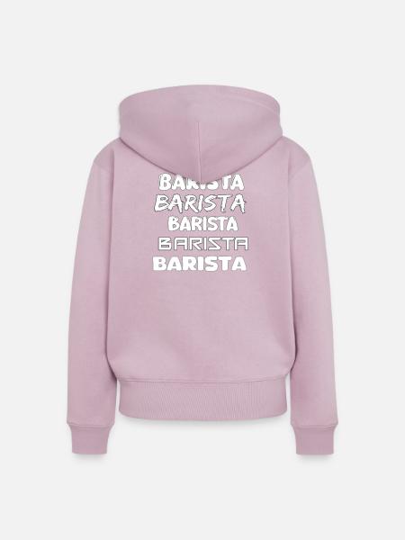 Barista - Frauen Premium Bio Zip Hoodie - Altrosa