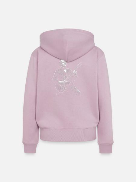 Andrew Johnson Gitarre - Frauen Premium Bio Zip Hoodie - Altrosa