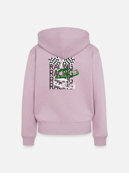 Racing - Frauen Premium Bio Zip Hoodie - Altrosa