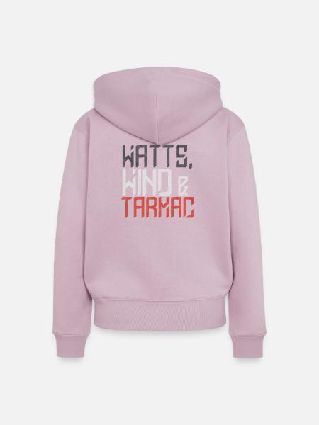 Watts Wind Tarmac - Frauen Premium Bio Zip Hoodie - Altrosa