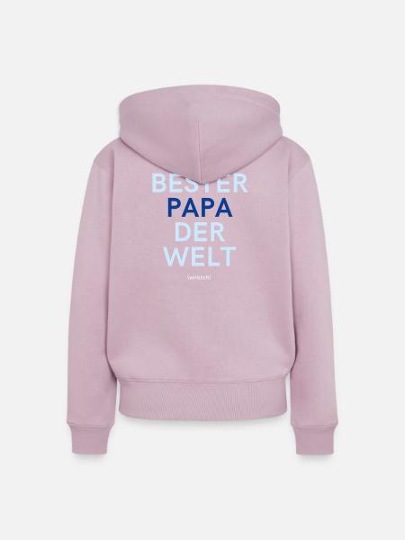 Bester Papa der Welt (wirklich) - Frauen Premium Bio Zip Hoodie - Altrosa