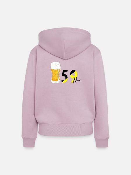 Norden - Frauen Premium Bio Zip Hoodie - Altrosa