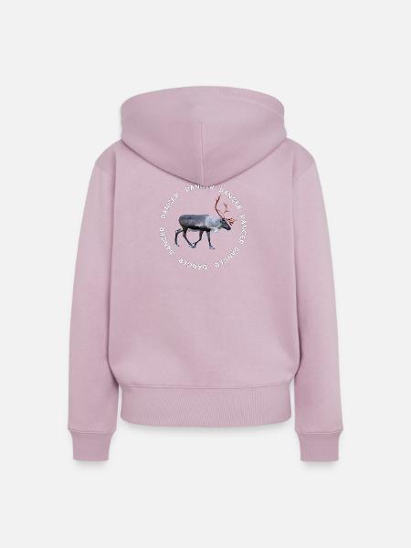 TÄNZER - Frauen Premium Bio Zip Hoodie - Altrosa