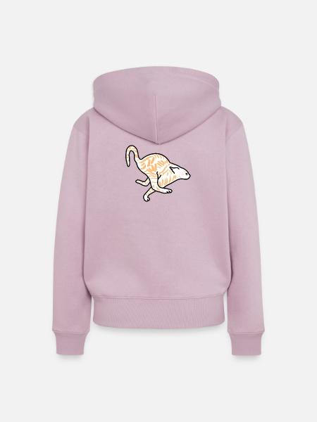 Turbokatze - Frauen Premium Bio Zip Hoodie - Altrosa
