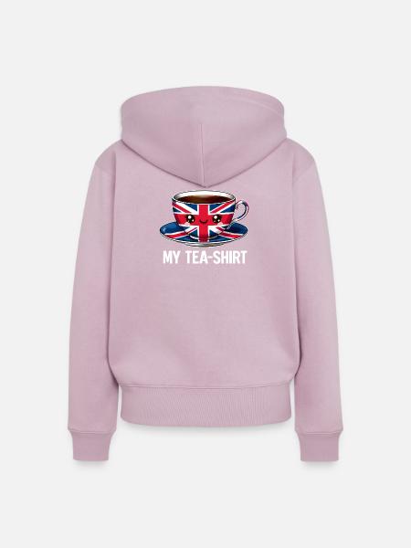 Union Cup Teatime - Frauen Premium Bio Zip Hoodie - Altrosa