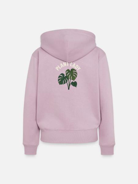 Plant Lady Monstera - Frauen Premium Bio Zip Hoodie - Altrosa