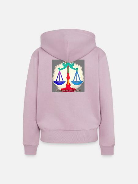 Gewicht - Frauen Premium Bio Zip Hoodie - Altrosa