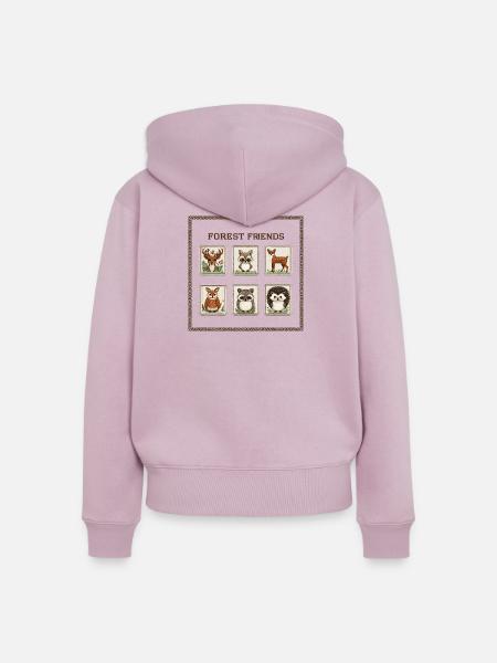 Waldfreunde Patch Kollektion - Frauen Premium Bio Zip Hoodie - Altrosa