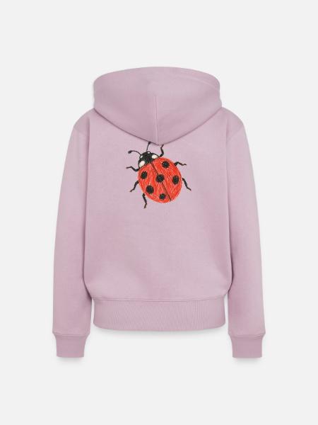 Siebenfleckige Marienkäfer Buntstiftzeichnung - Frauen Premium Bio Zip Hoodie - Altrosa