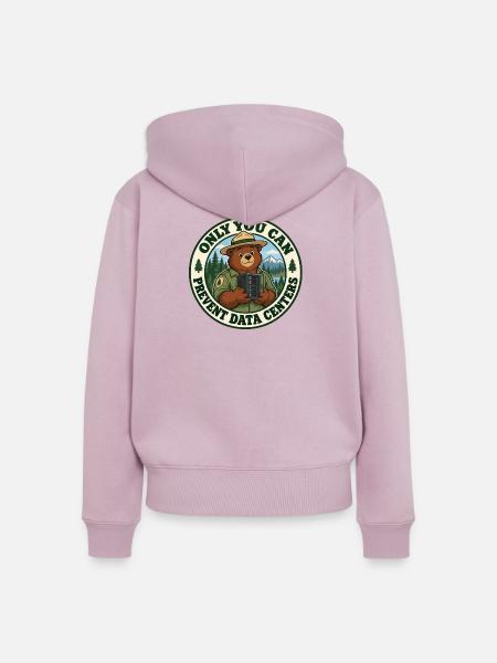 Wald statt Server - Frauen Premium Bio Zip Hoodie - Altrosa