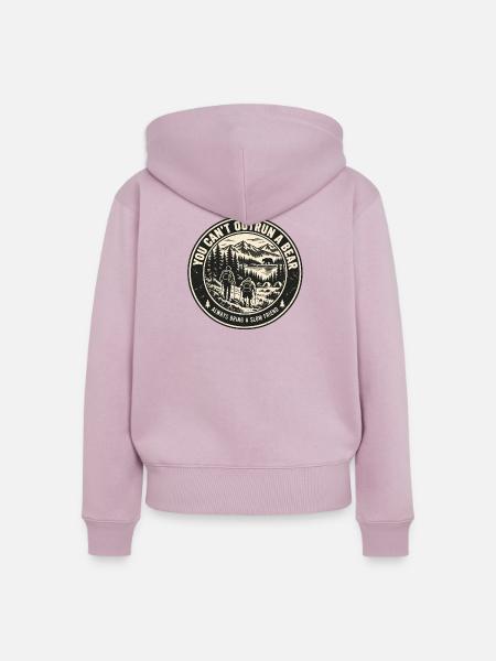 Bärenstarke Begleitung - Frauen Premium Bio Zip Hoodie - Altrosa