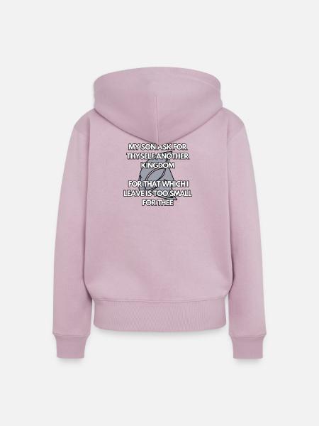 Mein Sohn - Frauen Premium Bio Zip Hoodie - Altrosa
